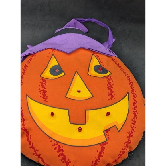 Vtg1991 Avon Light Up Jack O Lantern Pumpkin Plush 12” Halloween Decor READ - Picture 13 of 14